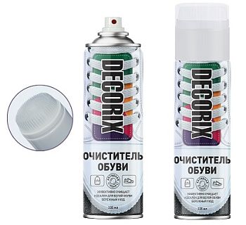 Очиститель обуви с активной пеной с колп.-щёткой DECORIX 335мл