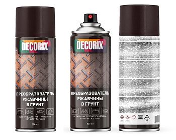 Аэрозольный преобразователь ржавчины в грунт DECORIX 520мл