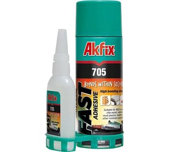 Akfix 705 Набор для склеивания (B65гр+200мл) (24шт/уп)