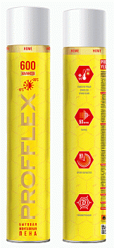 Пена монтаж. бытовая PROFFLEX ADVANCED 600