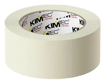 Малярная лента, белая, "KIM TEC", 50ммХ25м, 24 шт.