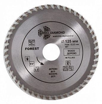 Диск пильный 125X48TX22.23/20 mm   (Trio-Diamond)