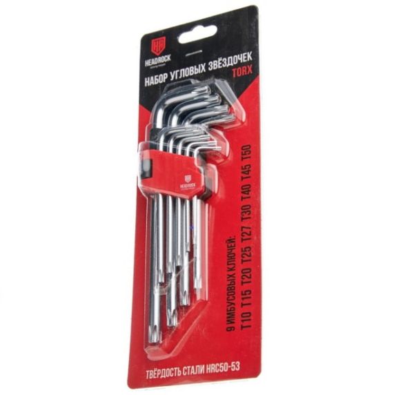 Набор имбусовых ключей TORX средний (9 предм.)