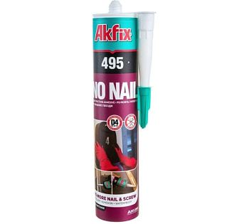 Akfix 495 ПУ Жидкий гвоздь Бежевый 290мл (24шт/уп)