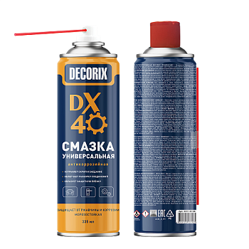Смазка DX-40 универсальная антикоррозийная DECORIX, 335мл