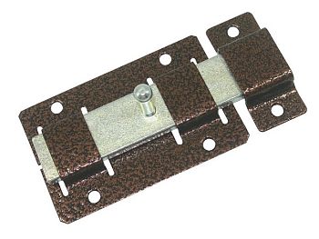 Задвижка дверная ЗД-02 (ПД) пол.медь