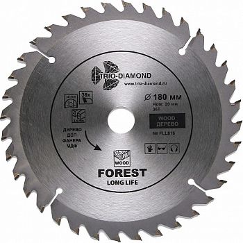 Диск пильный 180X36TX20/16 mm  (Trio-Diamond)