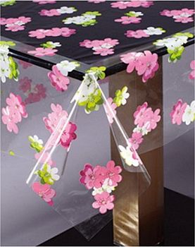 Клеёнка прозрачная с печатью MIRAGE (1,37*25м) 078A