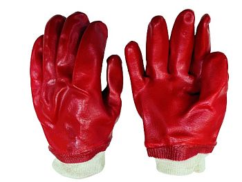 Перчатки МБС Залитые (красные) 12/120