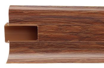  Плинтус с центр. К. каналом 58мм Дуб калифорнийский 824, 40шт (1*2,5м)