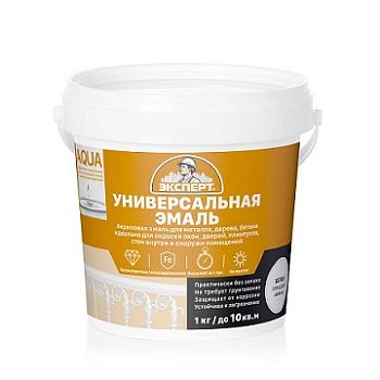 Эксперт Эмаль акриловая, белая глянц., 1 кг, 6 шт