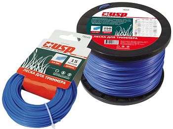 Леска 1,3 мм х 15 м КВАДРАТ (УСПЕХ)