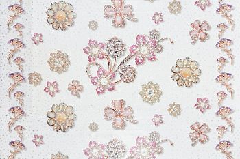 Клеёнка столовая на ткани DIAMOND 3D ULTRA (1,40*20м) LTD-001