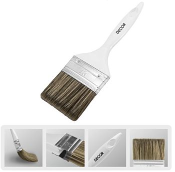 Кисть DEСOR PROFI для финиш. работ 75х15мм синтет. ворс (12/120/240шт)