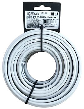 Леска двухцветная КВАДРАТ InWork 4,0 мм х 15 м