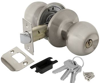 Ручка защелка DK682 SN-E (6082 SN-E) (кл./фик.) мат. никель AJAX