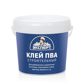 Клей на ПВА Эксперт СТРОИТЕЛЬНЫЙ  0,9 кг, 6 шт.