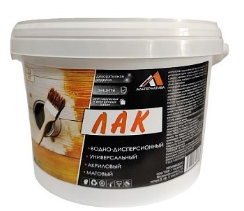 Лак универсальный матовый "АЛЬТЕРНАТИВА" 2,2 кг, 4шт/упак