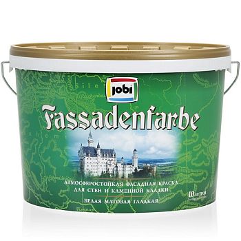 Jobi FASSADENFARBE (10л) Краска фасадная