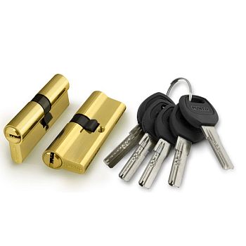 Цилиндр.механизм A2000Key70 (А200/70) (30+10+30) РВ латунь 5 кл.