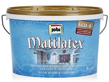 Jobi MATTLATEX O4, Краска влагостойкая  5л