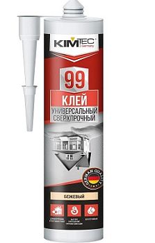 Клей "KIM TEC" 99 унив. ультрасильный, бежевый 280мл., 12 шт.