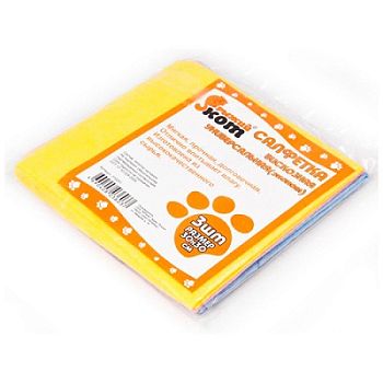 Салфетка вискозная универсальная ЭКОНОМ 30х30см (3шт)  (310251)