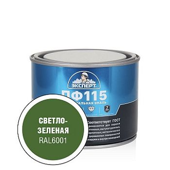 Эксперт Эмаль ПФ-115М, светло зелёная 0,4 кг, 12 шт.