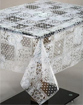 Клеёнка прозрачная с печатью MIRAGE (1,37*25м) Н200