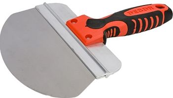 Шпатель для ведра нерж.сталь DECOR 200мм, 2К ручка (12шт/60шт)